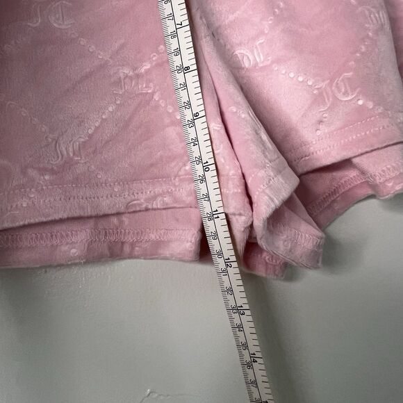 JUICY COUTURE Sleepwear Velour Shorts Style 1 Pair Size Medium Pink - Picture 4 of 5